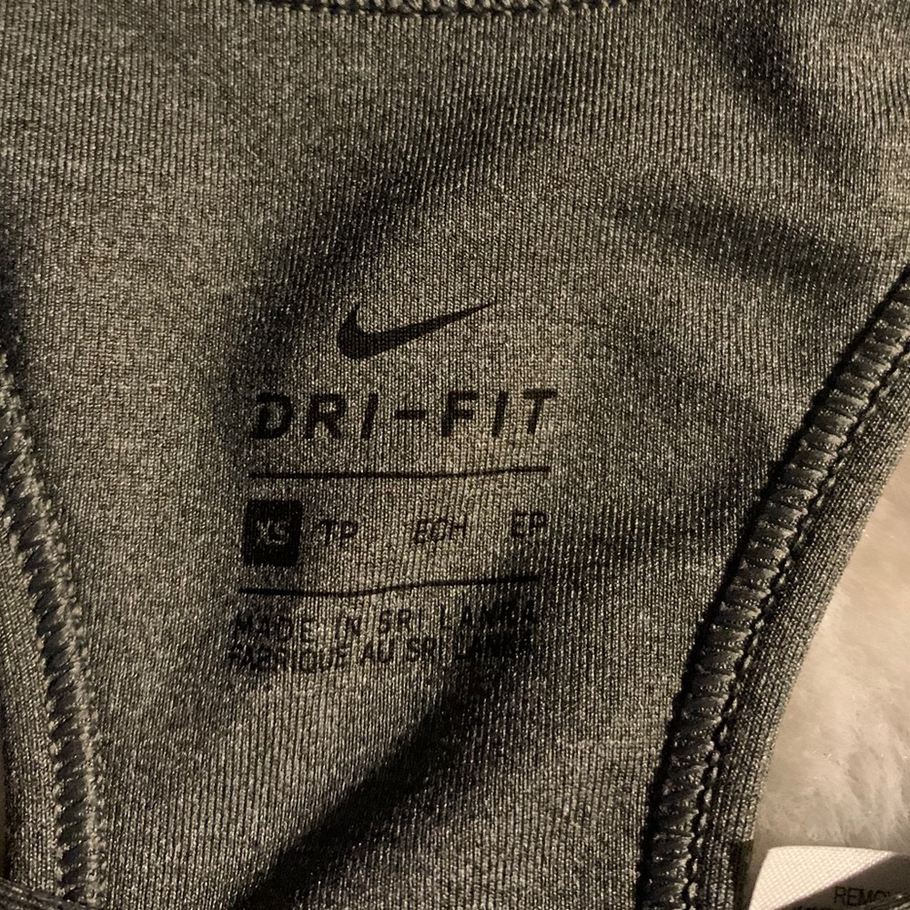 Nike dri-fit grey x-small sports bra